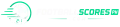 Football scores logo with neon accents